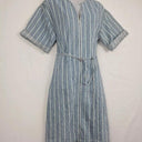 Kireina Structured Denim Stripe Dress Size S by SwapUp-Online Second Hand Store-Online Thrift Store