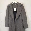 Kookai Charcoal Prague Winter Trench Coat Size 6 by SwapUp-Online Second Hand Store-Online Thrift Store