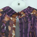 Laagam Abstract Purple Chest Cut Out Dress Size XL by SwapUp-Online Second Hand Store-Online Thrift Store