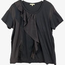Laura Ashley Aysymetrical Frilled Dressy Top Size XL by SwapUp-Online Second Hand Store-Online Thrift Store