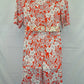 Leona Edmiston Coral Stretch Draped Midi Dress Size 14 by SwapUp-Online Second Hand Store-Online Thrift Store