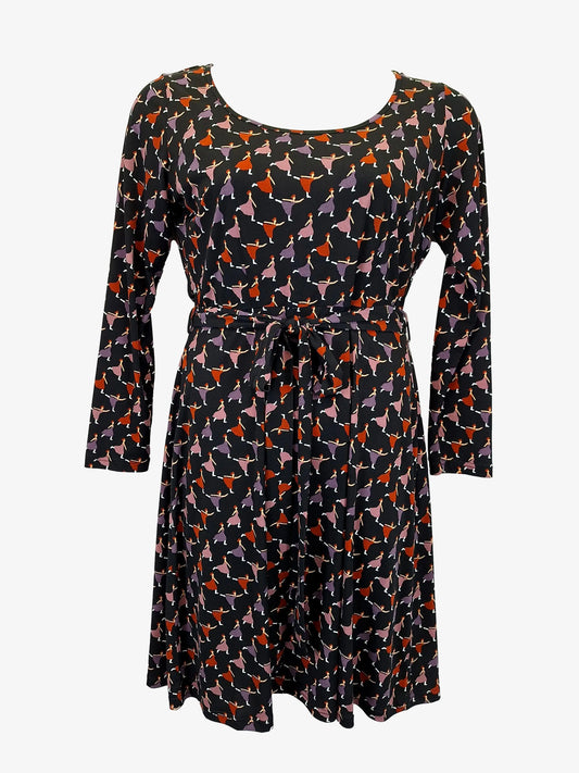 Leona Edmiston Dancer Scoop Neck Midi Dress Size 14 by SwapUp-Online Second Hand Store-Online Thrift Store