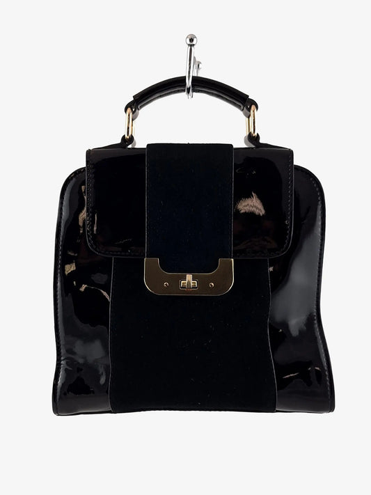 Leona Edmiston Elegant Patent Small Handbag by SwapUp-Online Second Hand Store-Online Thrift Store
