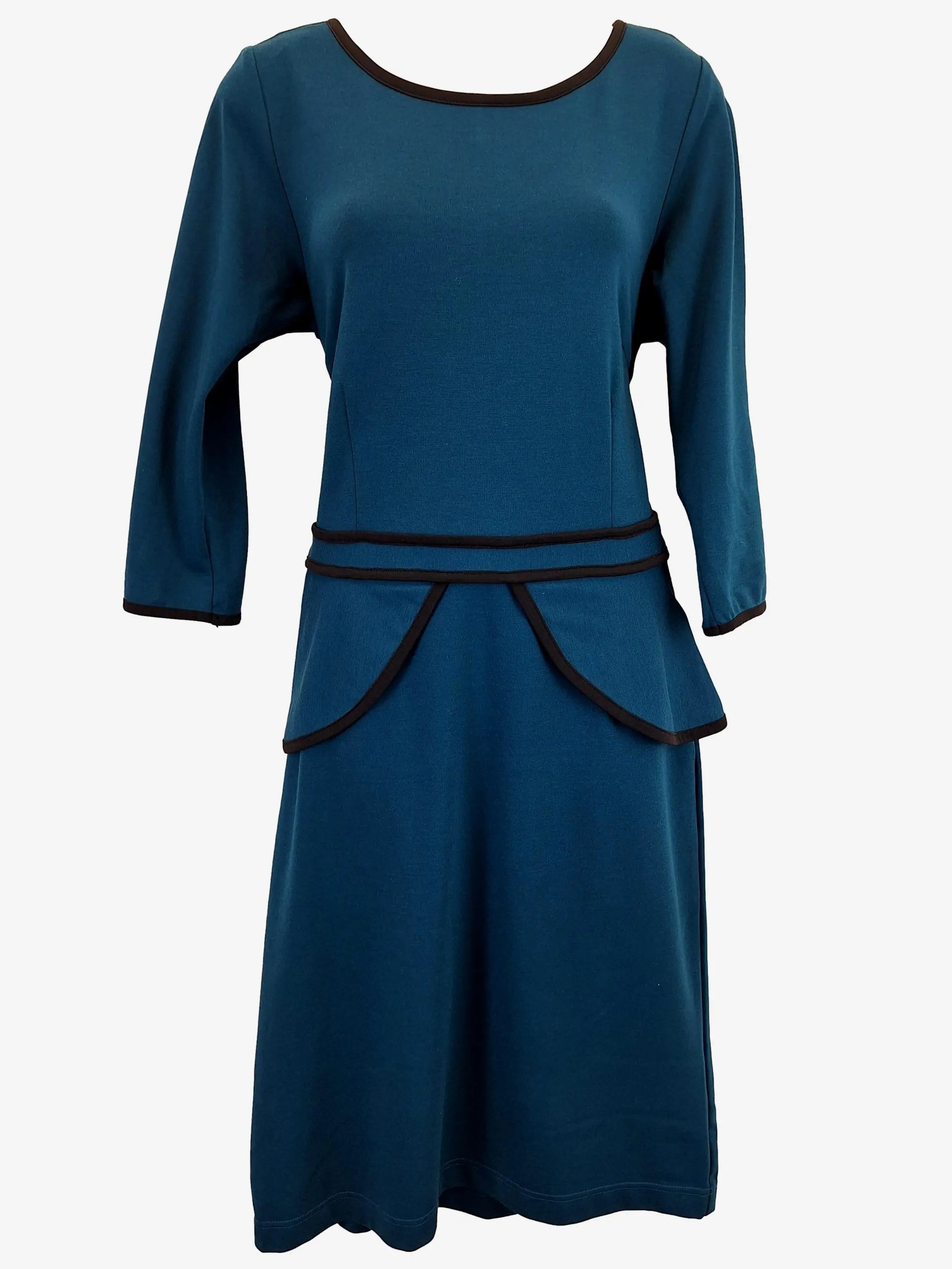 leona-edmiston-smart-teal-peplum-midi-dress-size-14-swapup