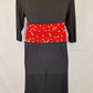 Leona Edmiston Stretch Contrast Waist Midi Dress Size 14 by SwapUp-Online Second Hand Store-Online Thrift Store