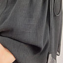 Life With Bird Textured Drawstring Dual Layer Playsuit Size S by SwapUp-Online Second Hand Store-Online Thrift Store