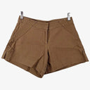 Lisa Ho Mocha Studded Split Hem Shorts Size 8 by SwapUp-Online Second Hand Store-Online Thrift Store