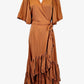Lylou Elegant Clay Wrap Maxi  Dress Size S by SwapUp-Online Second Hand Store-Online Thrift Store