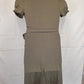 Marks and Spencer Khaki Wrap Casual Midi Dress Size 12 by SwapUp-Online Second Hand Store-Online Thrift Store