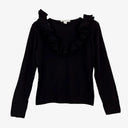 MaxMara Beaded Ruffle Neck Wool Top Size M by SwapUp-Online Second Hand Store-Online Thrift Store