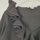 MaxMara Beaded Ruffle Neck Wool Top Size M by SwapUp-Online Second Hand Store-Online Thrift Store