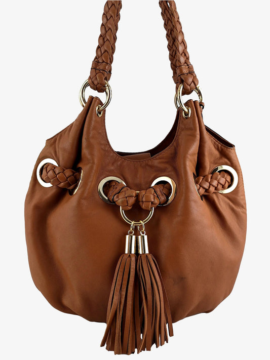 Michael Kors Elegant Caramel Shoulder Bag by SwapUp-Online Second Hand Store-Online Thrift Store