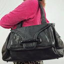 Mimco Shiny Fold Over Shoulder Bag by SwapUp-Online Second Hand Store-Online Thrift Store