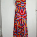 Mister Zimi Asymmetric Vibrant Resort Maxi Dress Size 12 by SwapUp-Online Second Hand Store-Online Thrift Store