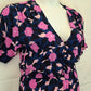 Mister Zimi Classic Puff Sleeve Floral Midi Dress Size 12 by SwapUp-Online Second Hand Store-Online Thrift Store