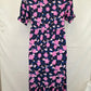 Mister Zimi Classic Puff Sleeve Floral Midi Dress Size 12 by SwapUp-Online Second Hand Store-Online Thrift Store