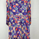 Mister Zimi Fun Geometric Gathered Mini Dress Size 12 by SwapUp-Online Second Hand Store-Online Thrift Store