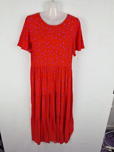 Mister Zimi Tiered Confetti Maxi Dress Size 10 by SwapUp-Online Second Hand Store-Online Thrift Store
