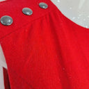 Natasha Gan Crimson Fitted Panel Midi Dress Size 12 by SwapUp-Online Second Hand Store-Online Thrift Store