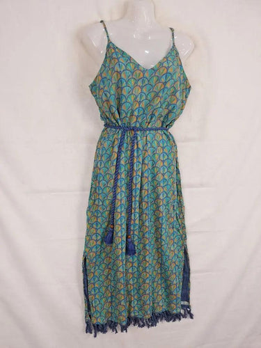 Nine Lives Bazaar Loretta Santorini Midi Dress Size 10 by SwapUp-Online Second Hand Store-Online Thrift Store
