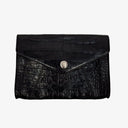 Oroton Alligator Textured Pouch Clutch Size by SwapUp-Online Second Hand Store-Online Thrift Store