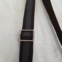 Oroton Chocolate Textured Crossbody Laptop Bag Size None by SwapUp-Online Second Hand Store-Online Thrift Store