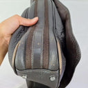 Oroton Chocolate Textured Crossbody Laptop Bag Size None by SwapUp-Online Second Hand Store-Online Thrift Store