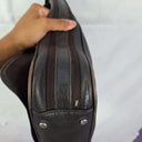 Oroton Chocolate Textured Crossbody Laptop Bag Size None by SwapUp-Online Second Hand Store-Online Thrift Store