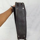 Oroton Chocolate Textured Crossbody Laptop Bag Size None by SwapUp-Online Second Hand Store-Online Thrift Store