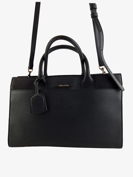 Oroton Medium Saffiano Leather Work Bag by SwapUp-Online Second Hand Store-Online Thrift Store