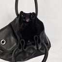 Oroton Soft Leather Medium Drawstring Style Bag Size None by SwapUp-Online Second Hand Store-Online Thrift Store