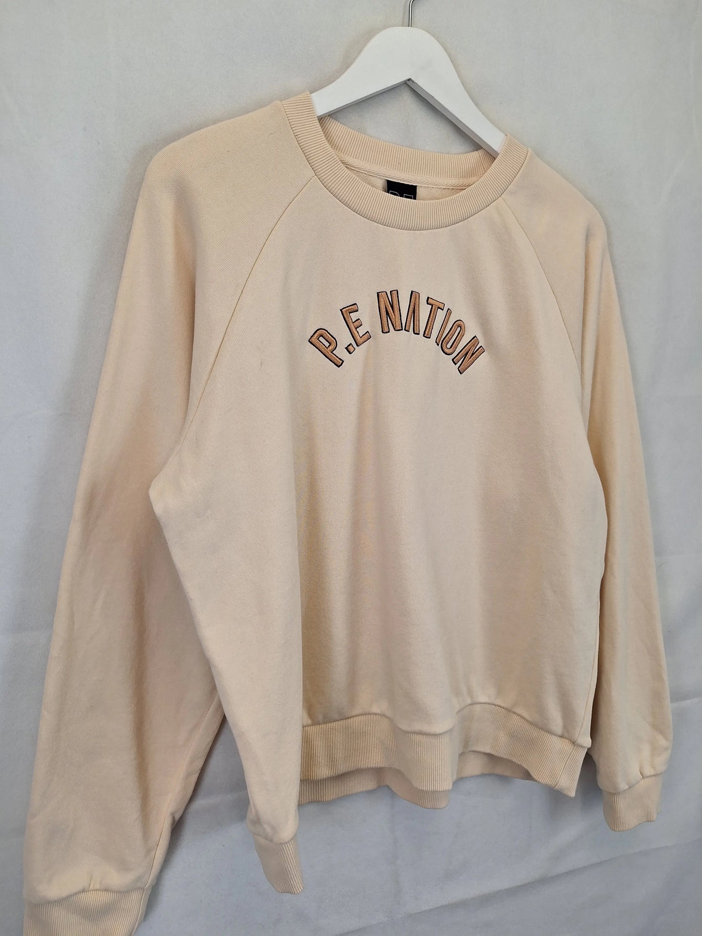 P.E Nation Lounge Logo Relaxed Jumper Size L by SwapUp-Online Second Hand Store-Online Thrift Store