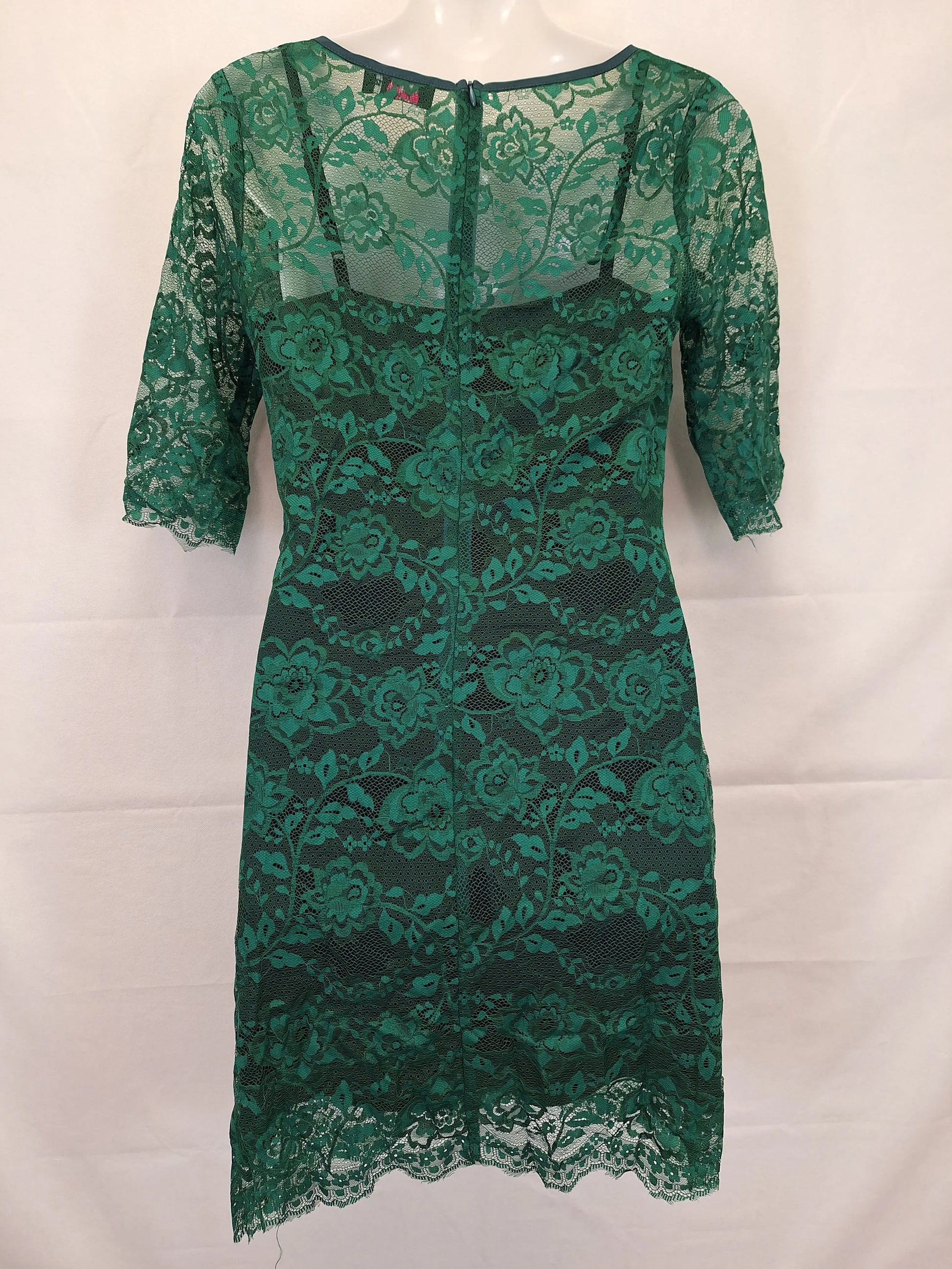 Pilgrim Emerald Cocktail Midi Dress Size 12 by SwapUp-Online Second Hand Store-Online Thrift Store