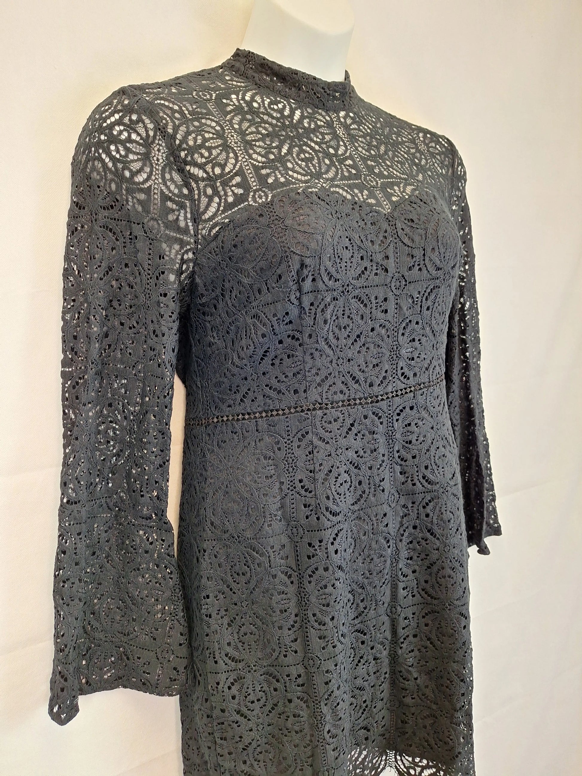 Portmans Tailored Lace Evening Midi Dress Size 16 by SwapUp-Online Second Hand Store-Online Thrift Store