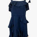 Rebecca Vallance Aegean Mini Ruffle Crepe Mini Dress Size 10 by SwapUp-Online Second Hand Store-Online Thrift Store