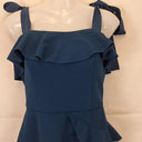 Rebecca Vallance Aegean Mini Ruffle Crepe Mini Dress Size 10 by SwapUp-Online Second Hand Store-Online Thrift Store