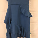 Rebecca Vallance Aegean Mini Ruffle Crepe Mini Dress Size 10 by SwapUp-Online Second Hand Store-Online Thrift Store