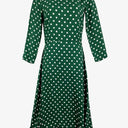 Reformation Emerald Polka Dot Midi Dress Size 6 by SwapUp-Online Second Hand Store-Online Thrift Store