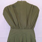 Reux Khaki Gathered Bodice Maxi Dress Size 12 by SwapUp-Online Second Hand Store-Online Thrift Store