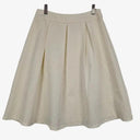 Review Classic Cream Box Pleated Midi Skirt Size 8 by SwapUp-Online Second Hand Store-Online Thrift Store