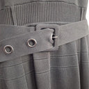 Review Elegant Belted Knit Midi Dress Size 14 by SwapUp-Online Second Hand Store-Online Thrift Store