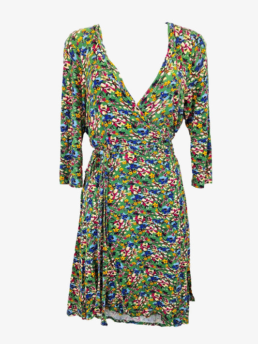 Review Graceful Lush Wrap Midi Dress Size 10 by SwapUp-Online Second Hand Store-Online Thrift Store