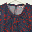 Review Navy Confetti Sleeveless Office Essential Top Size 12 by SwapUp-Online Second Hand Store-Online Thrift Store