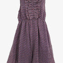 Revival Purple Mini Floral Chiffon Dress Size 12 by SwapUp-Online Second Hand Store-Online Thrift Store