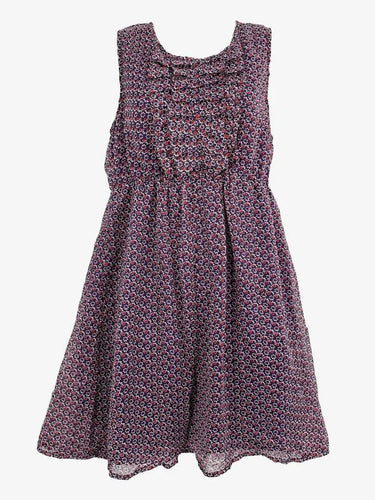 Revival Purple Mini Floral Chiffon Dress Size 12 by SwapUp-Online Second Hand Store-Online Thrift Store