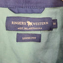 Ringers Western Teal Loose Fit Western Shirt Size 14 by SwapUp-Online Second Hand Store-Online Thrift Store