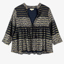 Rubyyaya Boho Gold Tie Front Blouse Size XS by SwapUp-Online Second Hand Store-Online Thrift Store