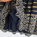 Rubyyaya Boho Gold Tie Front Blouse Size XS by SwapUp-Online Second Hand Store-Online Thrift Store