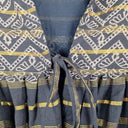 Rubyyaya Boho Gold Tie Front Blouse Size XS by SwapUp-Online Second Hand Store-Online Thrift Store
