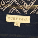 Rubyyaya Boho Gold Tie Front Blouse Size XS by SwapUp-Online Second Hand Store-Online Thrift Store